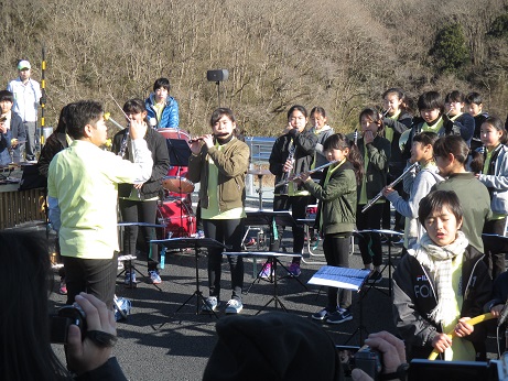 鉾田小学校吹奏楽部鉾田IC開通プレイベント時演奏会
